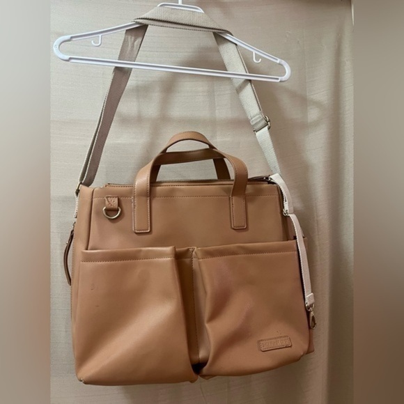 ⚪️ Skip Hop diaper bag beige classy multiple pockets - Picture 1 of 12